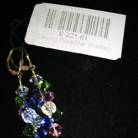 Azuli Skye Rockstar Swarovski Crystal Earrings 925 ss - Picture 6 of 6